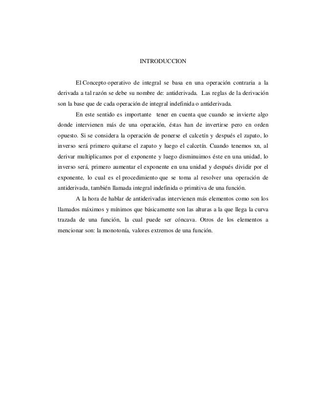 concepto de antiderivada